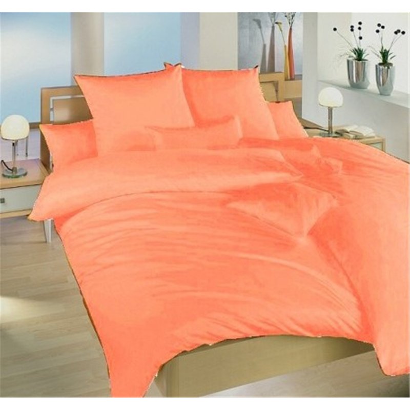 Povlak krep UNI 50x50 cm Oranžový, zipový uzávěr