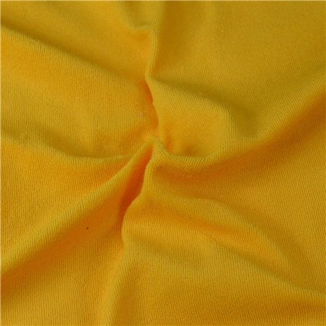 Froté prostěradlo sytě žluté, 100x200 cm