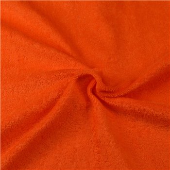 Froté prostěradlo oranžové, 120x200 cm
