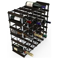 Stojan na víno RTA na 42 lahví, černý jasan - pozinkovaná ocel / rozložený
