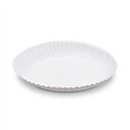 Papírový talíř, hluboký bílý 22cm, 50 ks v balení