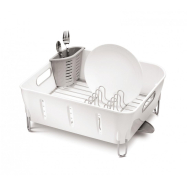 Odkapávač na nádobí Simplehuman – Compact, bílý plast