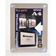 Informační rámeček na plakát Securit A4 -  šedá / žlutá / červená / černá