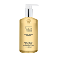 Vlasový a tělový šampon s pumpičkou AQUA SENSES, 300 ml 