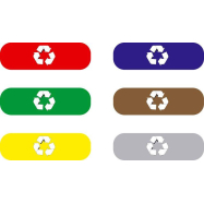 Lepící etikety pro rozlišení tříděného odpadu Caimu Brevetti Divido
