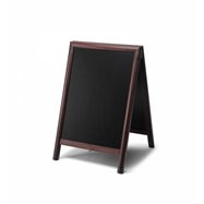 Dřevěné áčko s křídovou tabulí Velikost / formát: 550 x 850 mm, Barva rámu: Tmavě hnědá 
