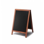 Dřevěné áčko s křídovou tabulí Velikost / formát: 550 x 850 mm, Barva rámu: Světle hnědá 