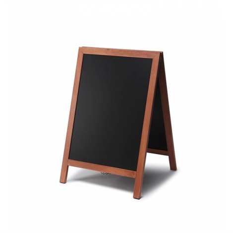 Dřevěné áčko s křídovou tabulí Velikost / formát: 550 x 850 mm, Barva rámu: Světle hnědá 