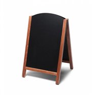 Dřevěné áčko s vysouvací tabulí Velikost / formát: 550 x 850 mm, Barva rámu: Světle hnědá 