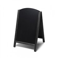 Dřevěné áčko s vysouvací tabulí Velikost / formát: 550 x 850 mm, Barva rámu: Černá 