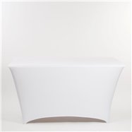 Elastický potah na stůl, 76x183 cm, bílý