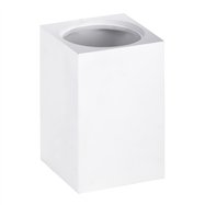 GAMMA: Nádoba pro WC štětku na zeď, hranatá, bílá
