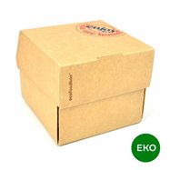 EKO box na hamburger kraft, 120 x 118 x 105 mm, 25 ks