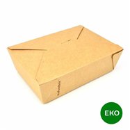 EKO menu box psaníčko, kraft 200 x 140 x 65 mm, 25 ks