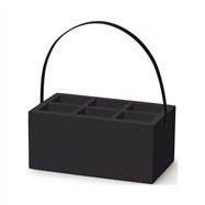 Box na příbory a ubrousky Madeira Black, 280x180x120 mm