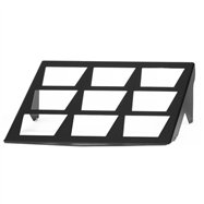 Bufetový stojan na 9 misek Skiatos Black Buffet, 333 x 375 x 120 mm