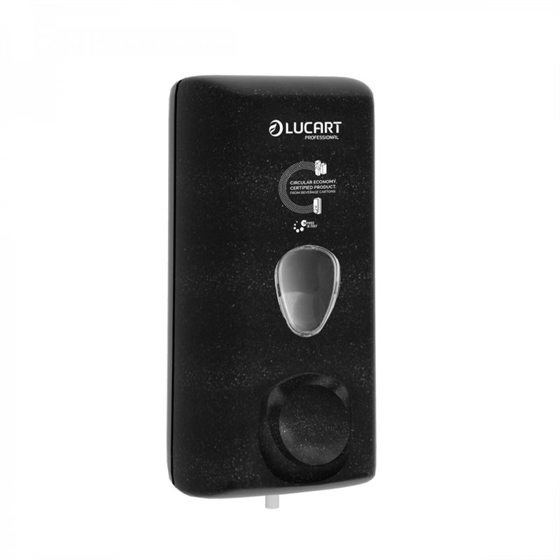 Dávkovač tekutého mýdla Econatural LUCART, 0,8 l, černý