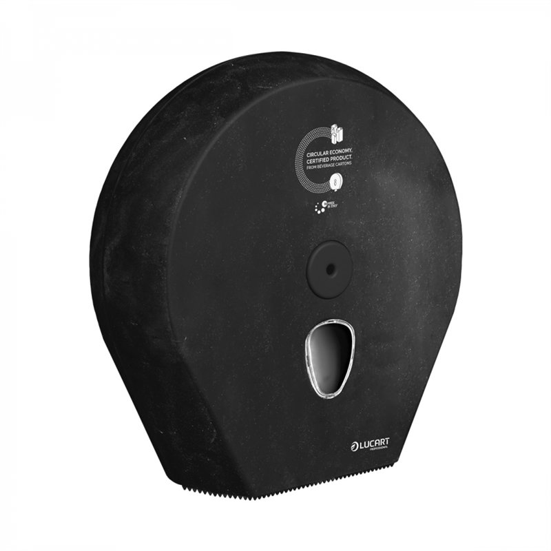 Zásobník na toaletní papír Econatural LUCART Jumbo MAXI, prům. 29 cm, černý