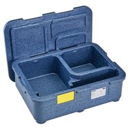 4-komorový termoizolační box Cam GoBox, Cambro, Modrá, 480x350x(v)167mm