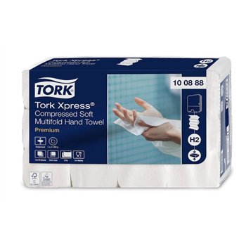 Tork Xpress® papírové ručníky  4/M 2310 ks, 21,2 x 34 cm, 21 bal., Multifold jemné bílé