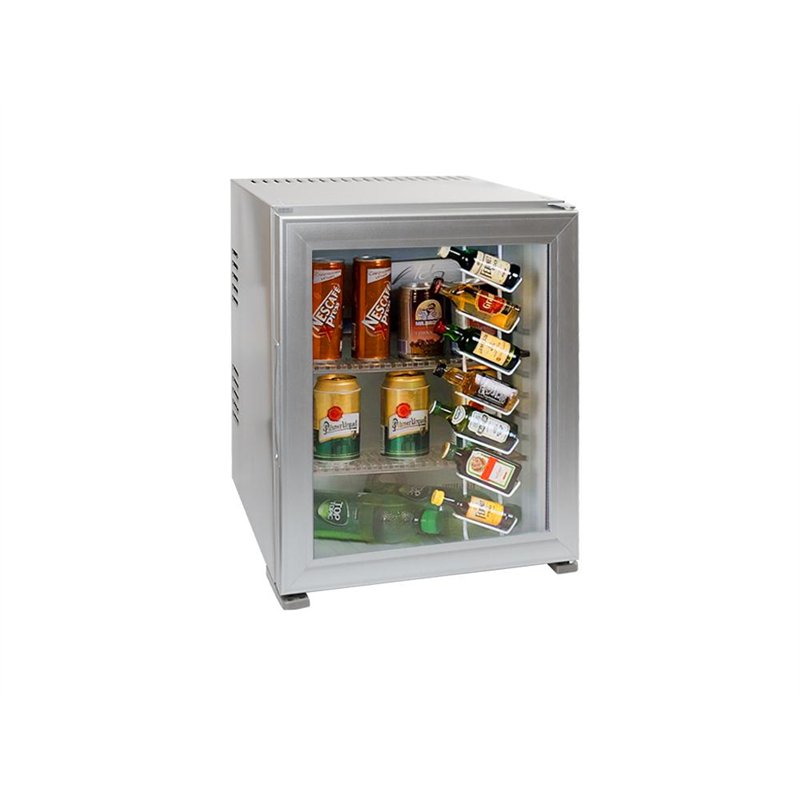 Minibar BC30G, prosklený, stříbrný, 30 l