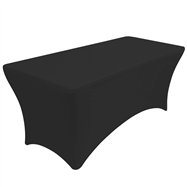 Elastický potah HOTELUM na cateringový stůl, 122 cm, černý, 160 g/m2