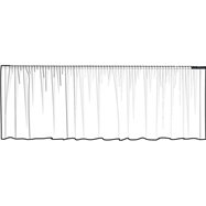 Zvlněná rautová sukně pro mobilní pódium, 410 x 40 cm, černá