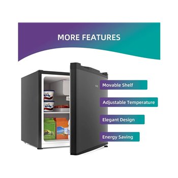 Kompresorový minibar CHIQ CSD46D4D, černo-šedý, 46 l