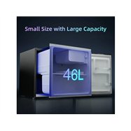 Kompresorový minibar CHIQ CSD46D4D, černo-šedý, 46 l