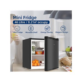 Kompresorový minibar CHIQ CSD46D4D, černo-šedý, 46 l