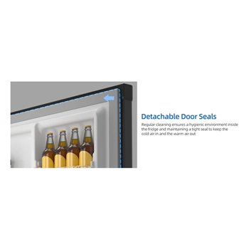 Kompresorový minibar CHIQ CSD46D4D, černo-šedý, 46 l