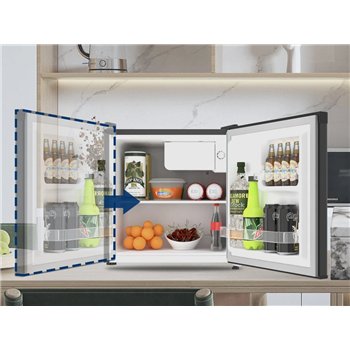 Kompresorový minibar CHIQ CSD46D4D, černo-šedý, 46 l