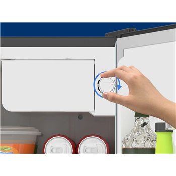 Kompresorový minibar CHIQ CSD46D4D, černo-šedý, 46 l