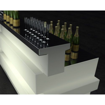 Svítící barový pult Tetris - rovný díl