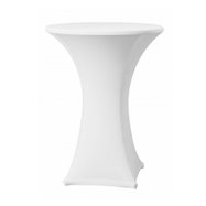 Elastický potah SAMBA na koktejlové stoly Ø 60cm - bílý