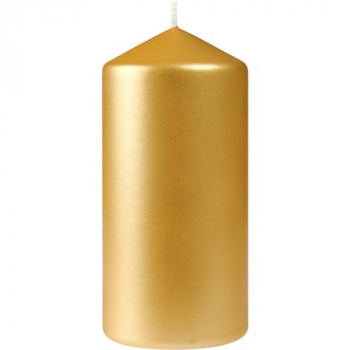 Svíčka PILLAR 150x70mm MATT GOLD
