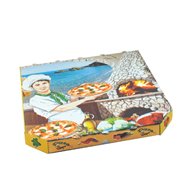 Krabice na pizzu z vlnité lepenky 33x33x3