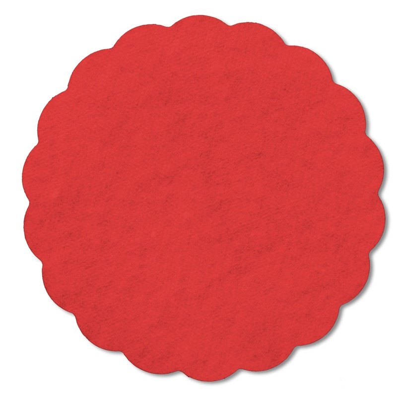 Rozetky AIRLAND 9 cm červené