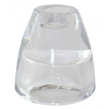 Svícen GLASS 73X68mm 2IN1 CLEAR