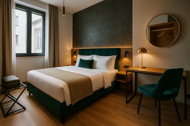 Moderní hotelová postel